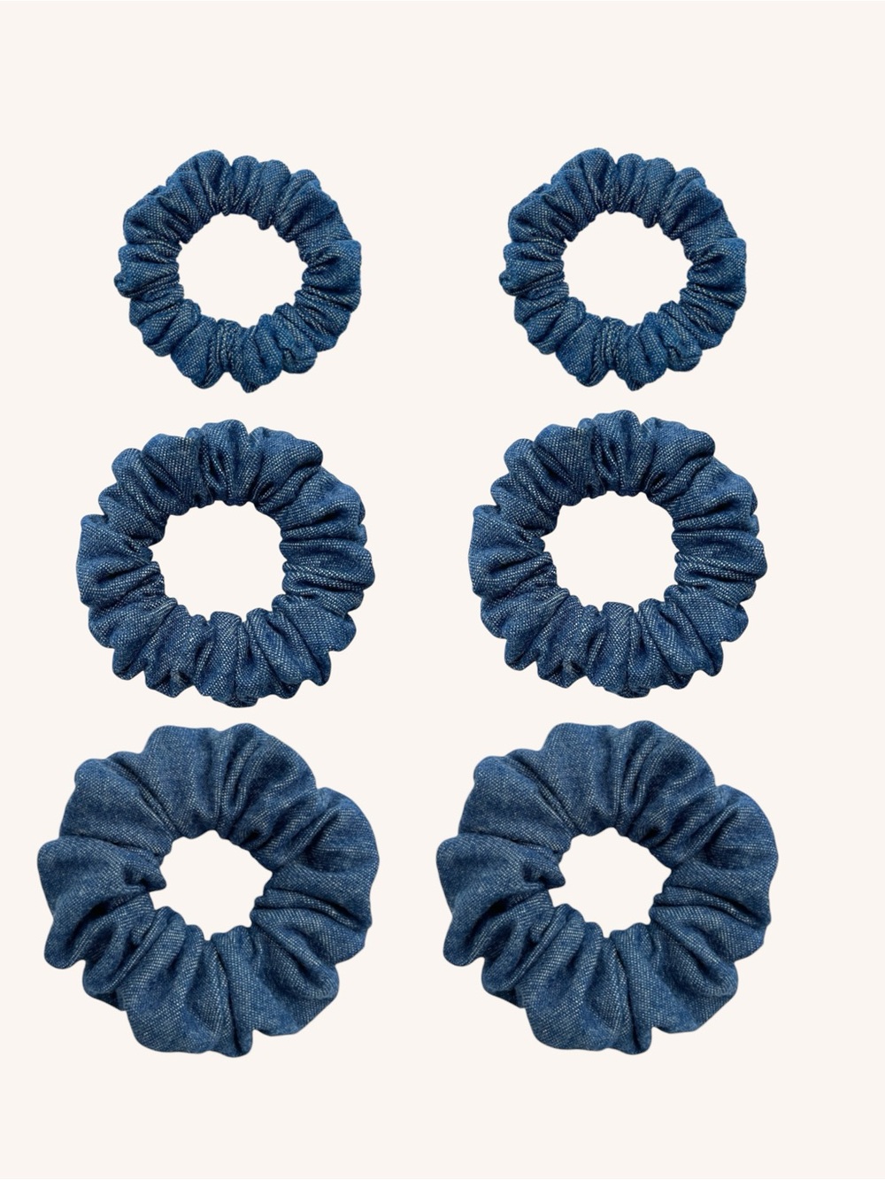 Denim Scrunchie Set - Picture 7 of 8